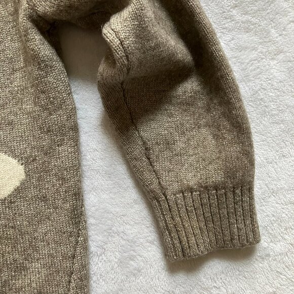 Soft Fuzzy Bunny Sweater | Approx. 2-3T | Neutral Taupe Knit | Cozy Pullover - Picture 6 of 16